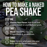 NAKED PEA liste ingrédients : ingrédients simples pour protéine naturelle
