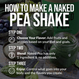NAKED Pea post-entraînement récupération, apporte des protéines végétales après l effort