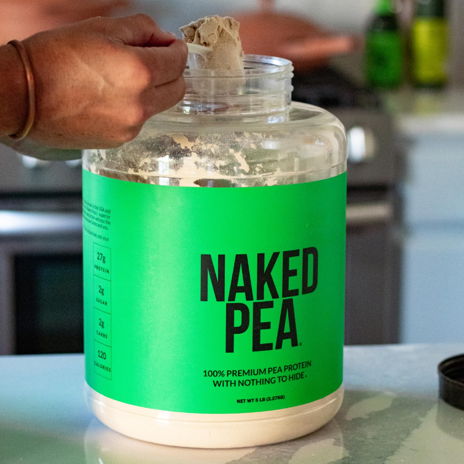 NAKED Pea pré-entraînement utilisation, protéine pratique pour récupération