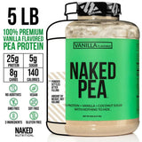 NAKED PEA shake vanille verre : boisson protéinée prête en quelques minutes