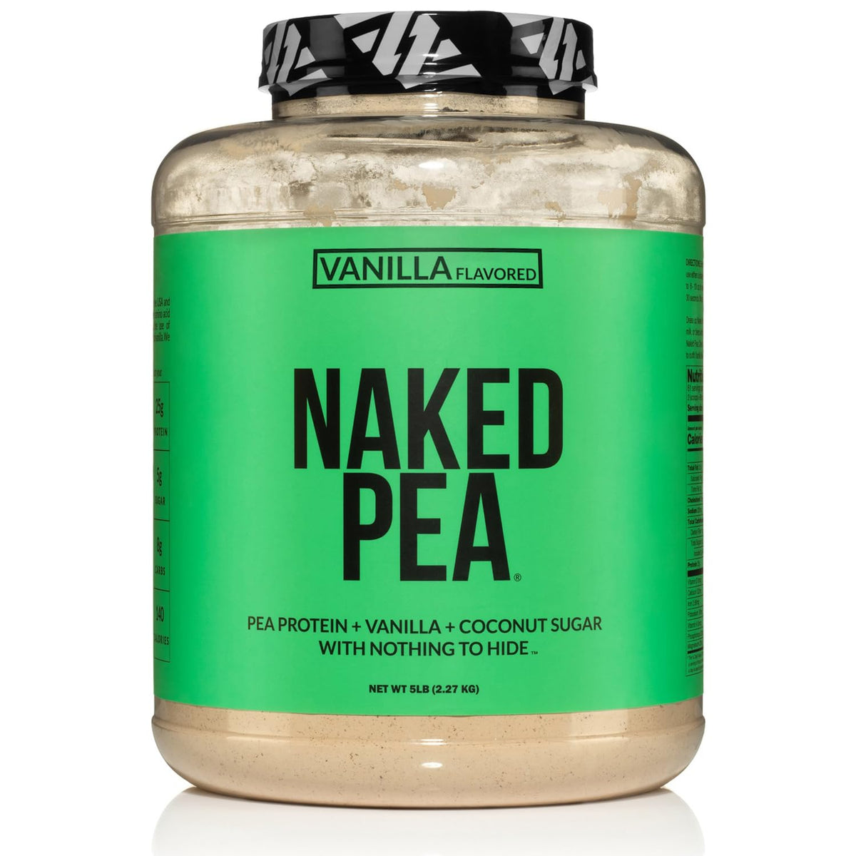 NAKED PEA vanille poudre : poudre protéinée facile à mélanger pour shakes