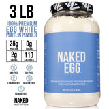 NAKED protéine blanc d'œuf en poudre – préparation rapide pour une boisson protéinée quotidienne