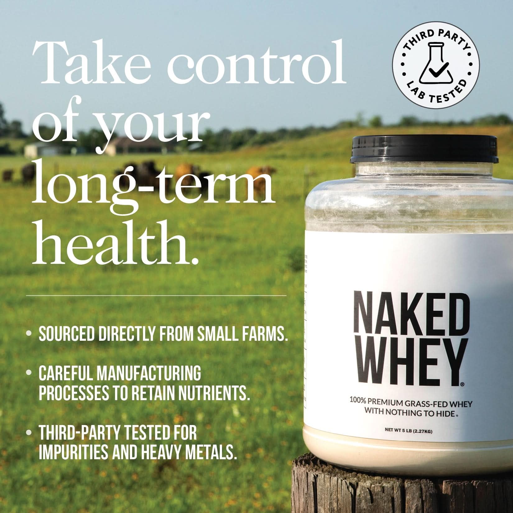 NAKED protéine chocolat ingrédients naturels sur l’emballage.