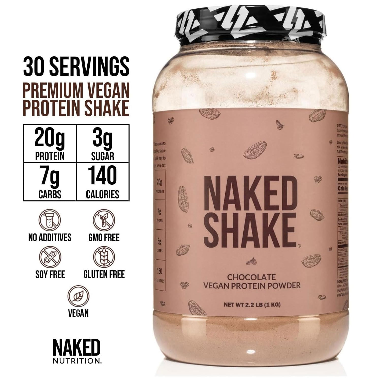 NAKED Shake dose – scoop pratique pour des shakes rapides et consistants.