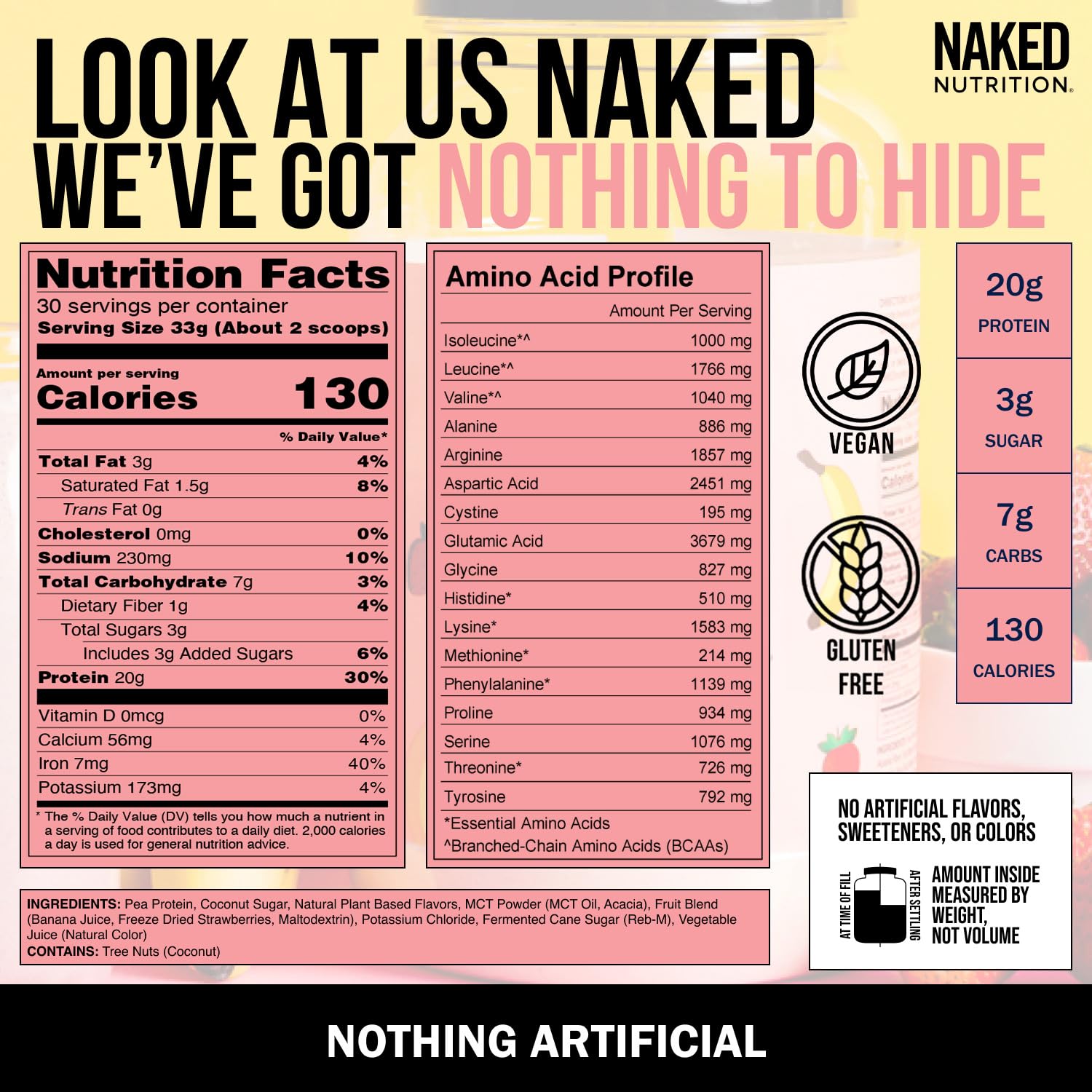 NAKED Shake préparation rapide, idéal pour le petit-déjeuner ou encas.