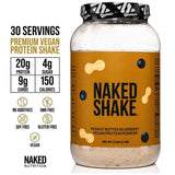 NAKED Shake étiquette sans gluten et sans soja, option saine