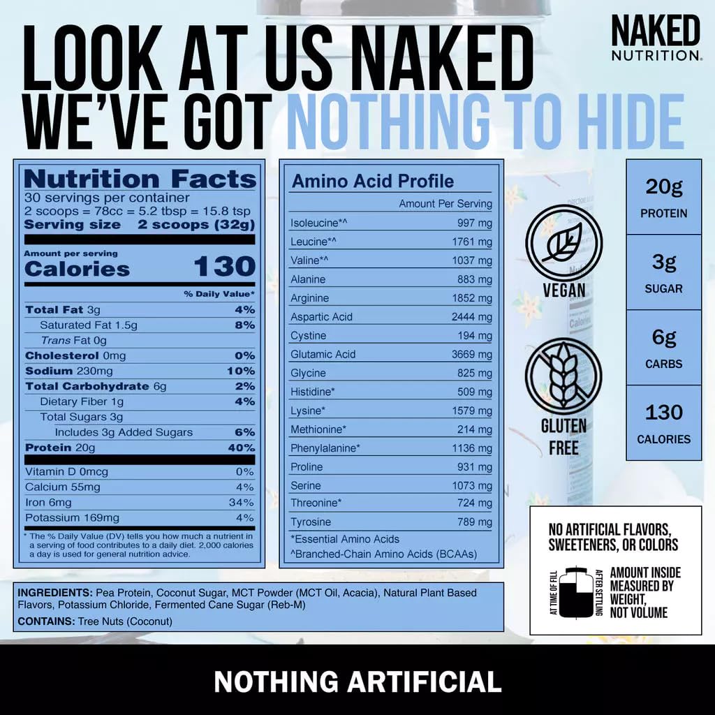 NAKED Shake Vanille Vegan - saveur naturelle et shake pratique à emporter.