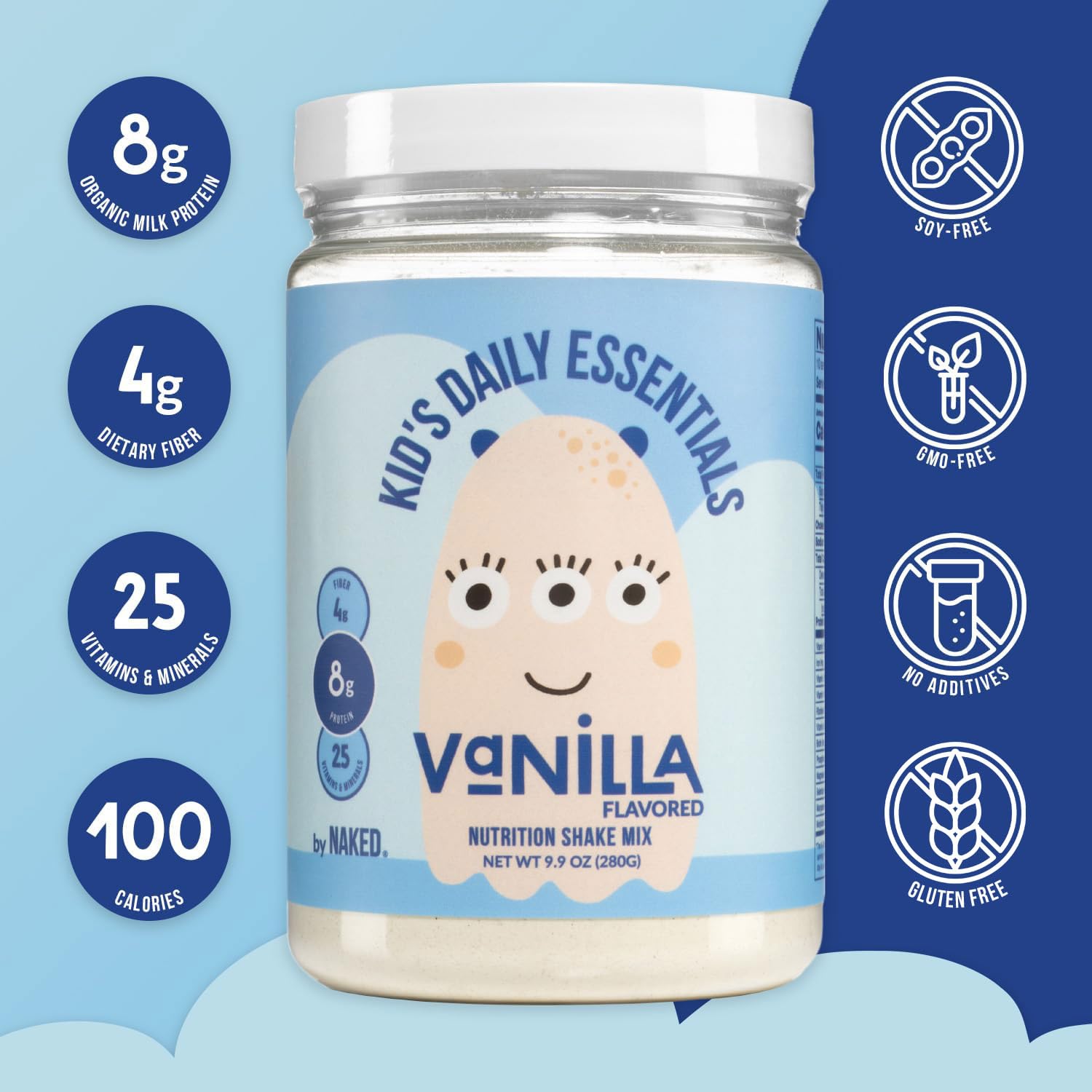 Naked Vanilla: légumes bio intégrés pour un snack sain et rassasiant.