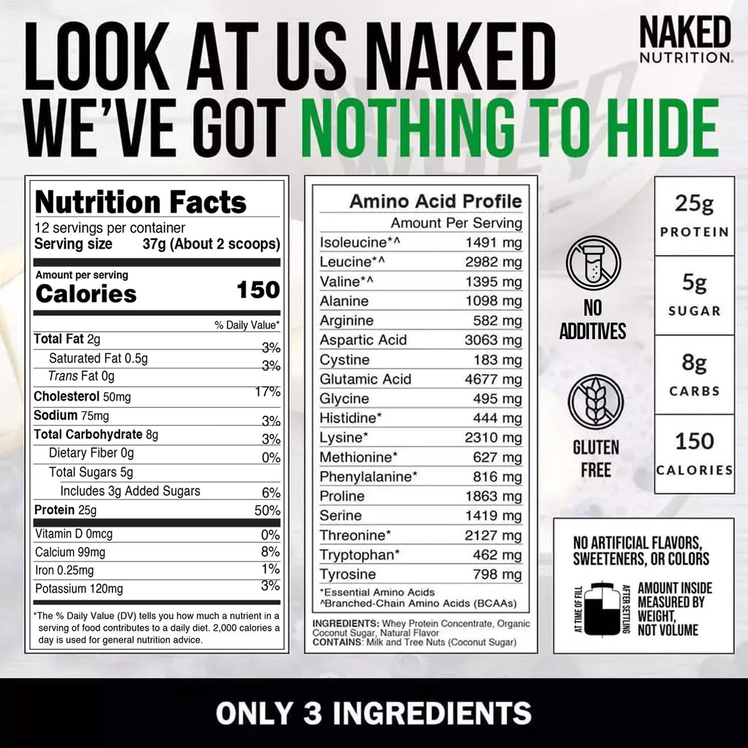 NAKED Vanilla Whey Dose Mesure — dosage précis pour chaque shake.