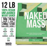 NAKED Vegan Mass protéines pois et riz: mélange protéique complet pour vegan.