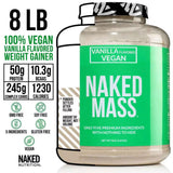 NAKED Vegan Mass Vanilla — tableau nutrition lisible pour suivre vos apports