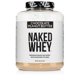 NAKED Whey Chocolat Beurre Noisette — bouteille montrant une nutrition riche et naturelle.