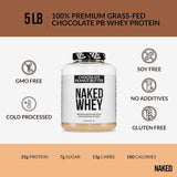 Ingrédients naturels Naked Whey — gros plan sur composants simples et sans additifs.