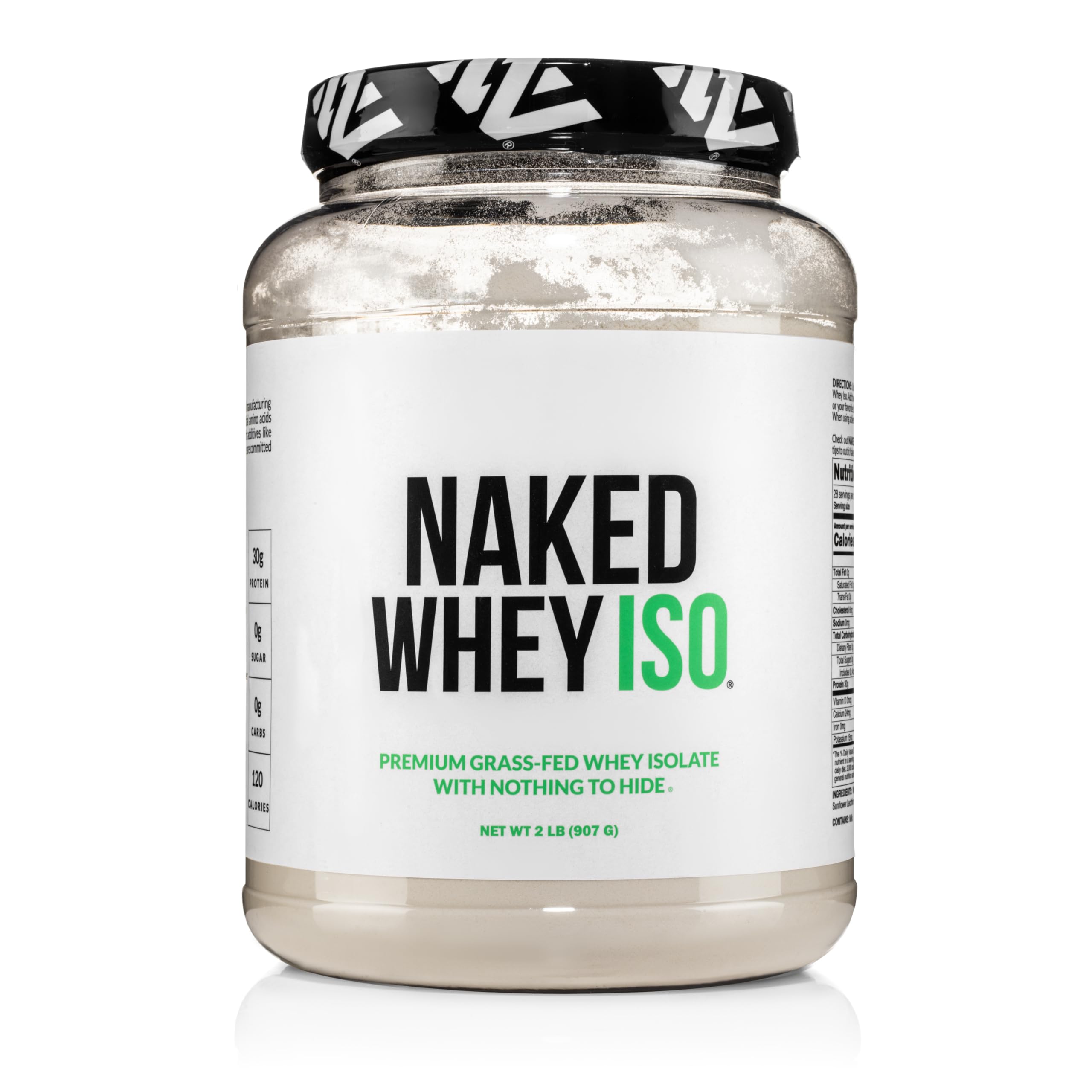 NAKED Whey Isolate – etiquette sans artifice, protéine pure et sans additifs