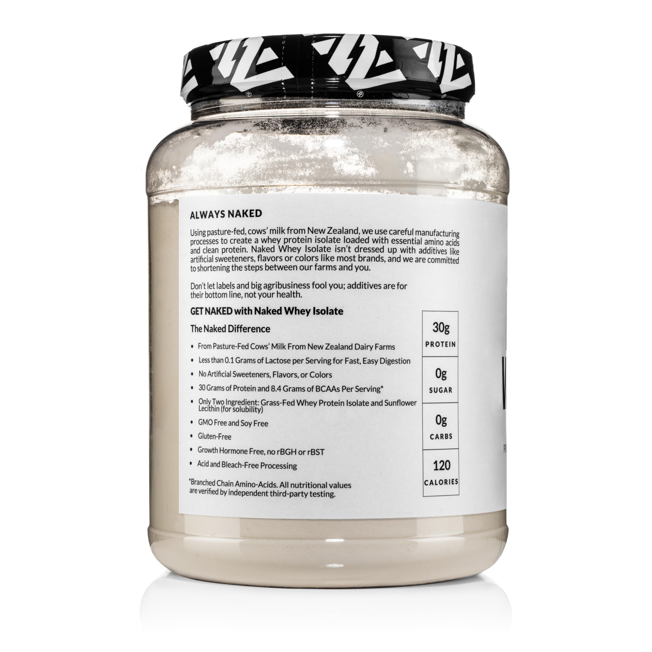 NAKED Whey Isolate – sans soja, protéine naturelle et propre