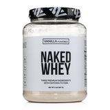 NAKED Whey Vanilla — poudre protéinée naturelle pour shakes riches en protéines.