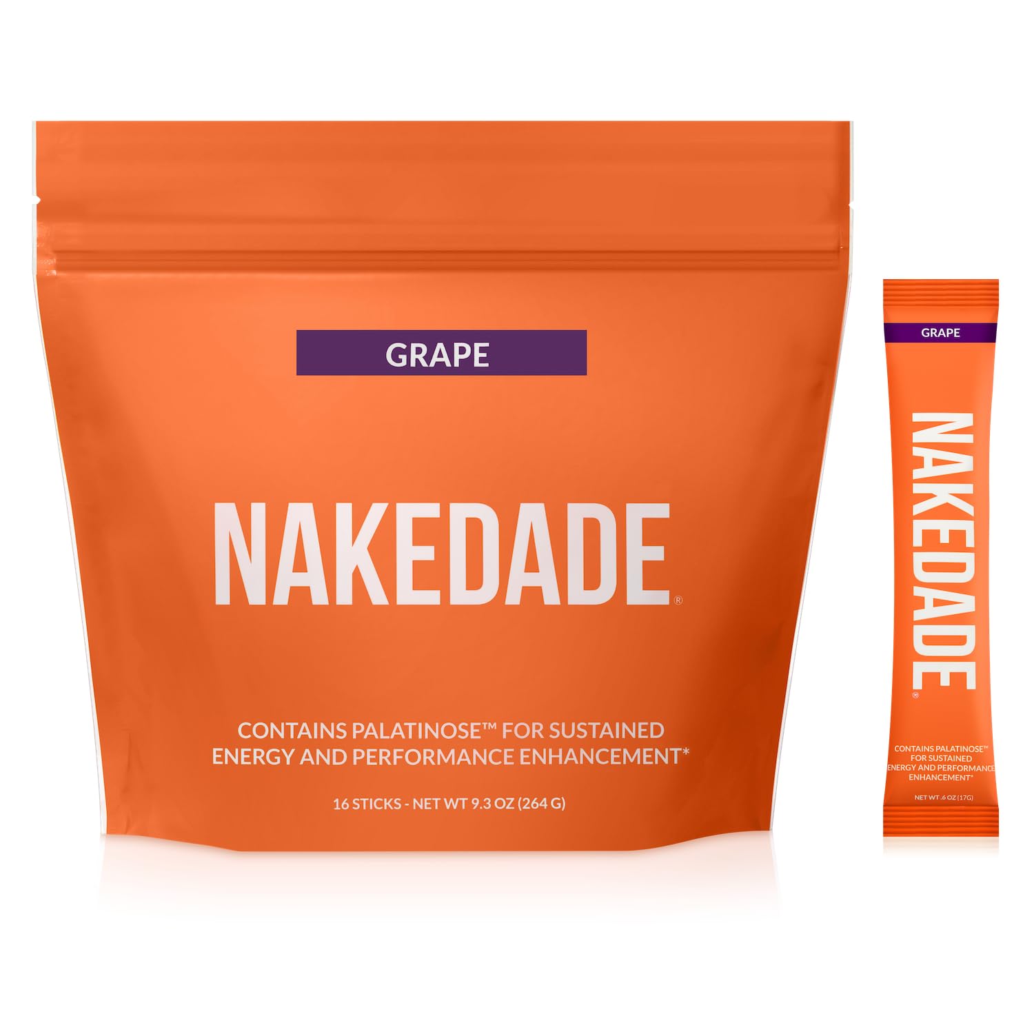 Nakedade Raisin — poudre électrolyte prête à mélanger, énergie durable sans crash.
