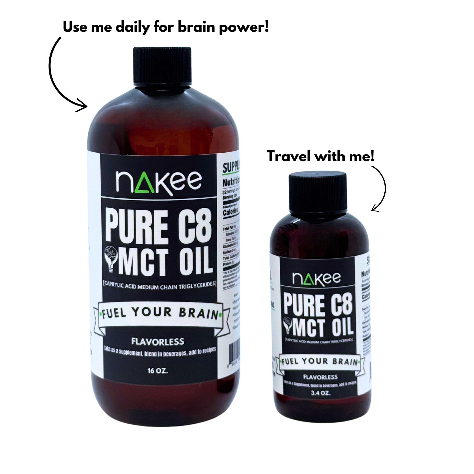 Nakee Butter C8 MCT Oil utilisée en cuisine et dans boissons.