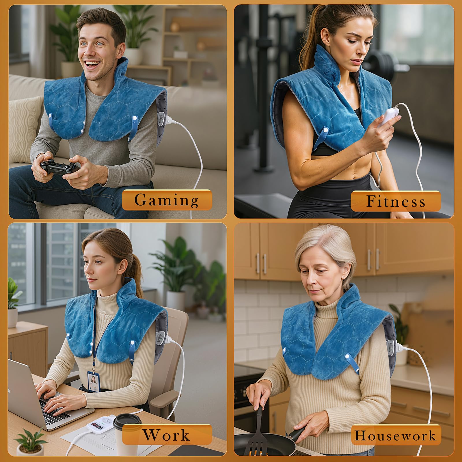 Nalax cordon d'alimentation 2,4 m pour utilisation sur lit, canapé ou bureau.