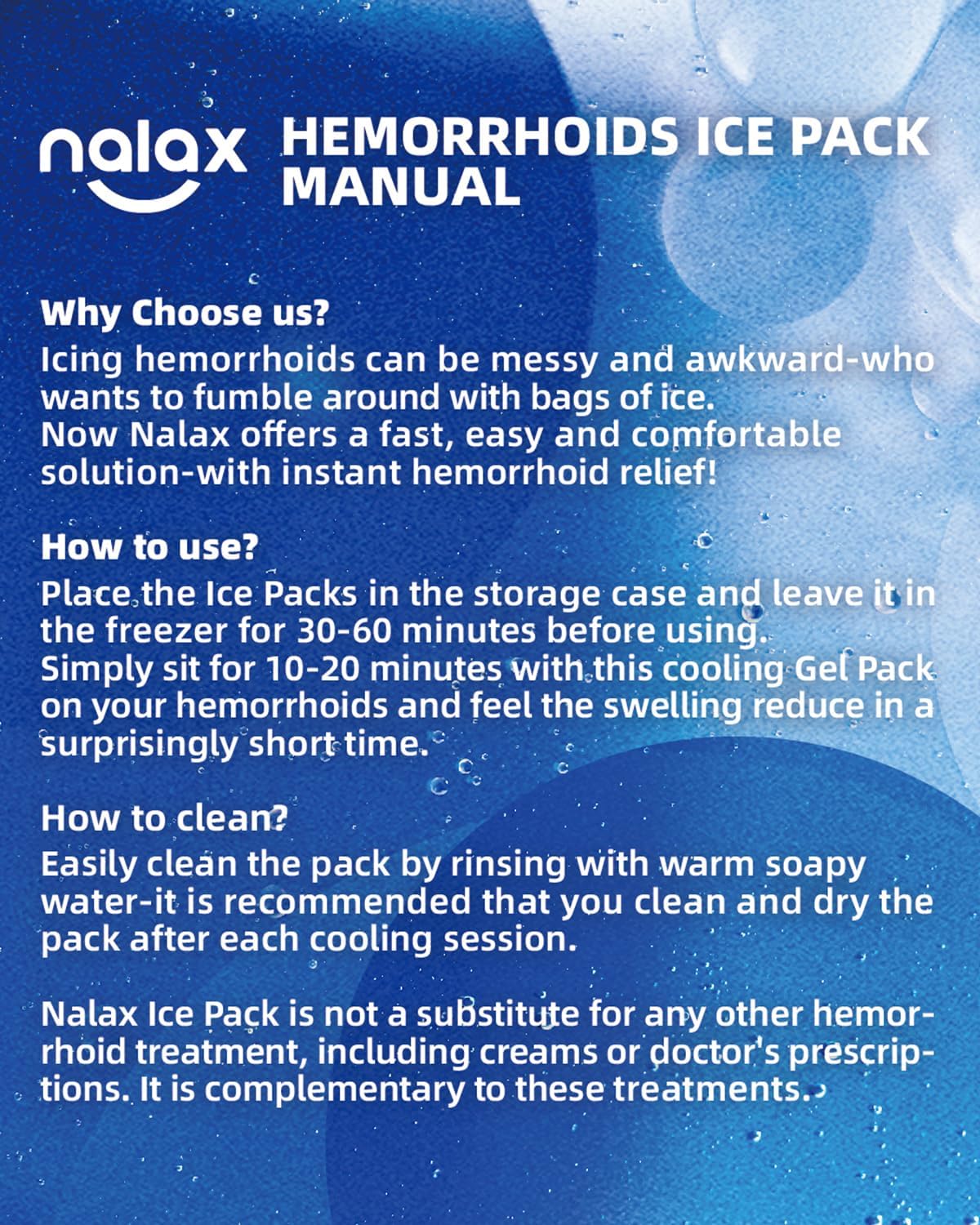 Nalax emballage pratique et utilisation simple à domicile.