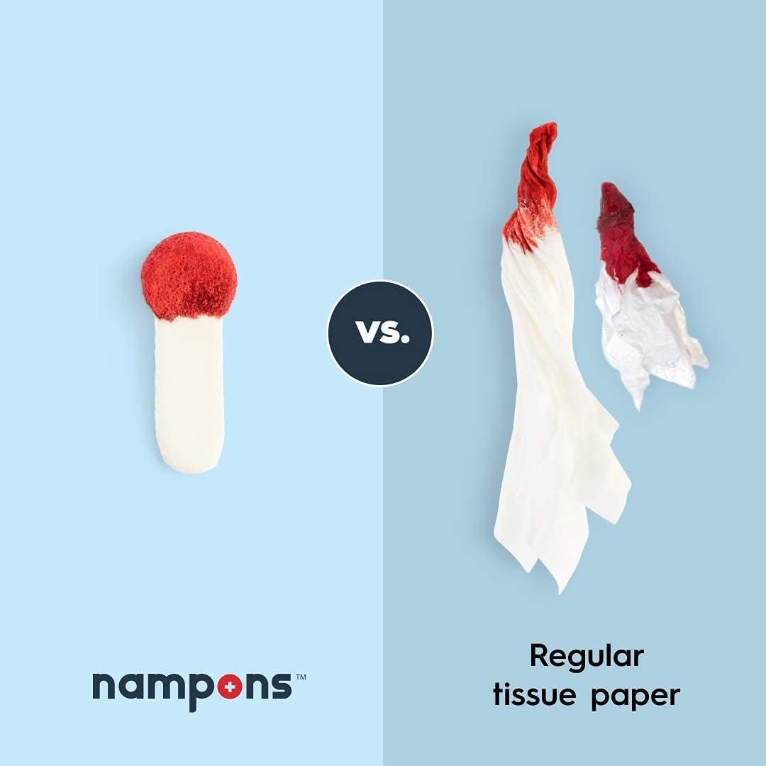 Nampons gros-plan agent-coagulant: gel actif pour accélérer l’arrêt du saignement.