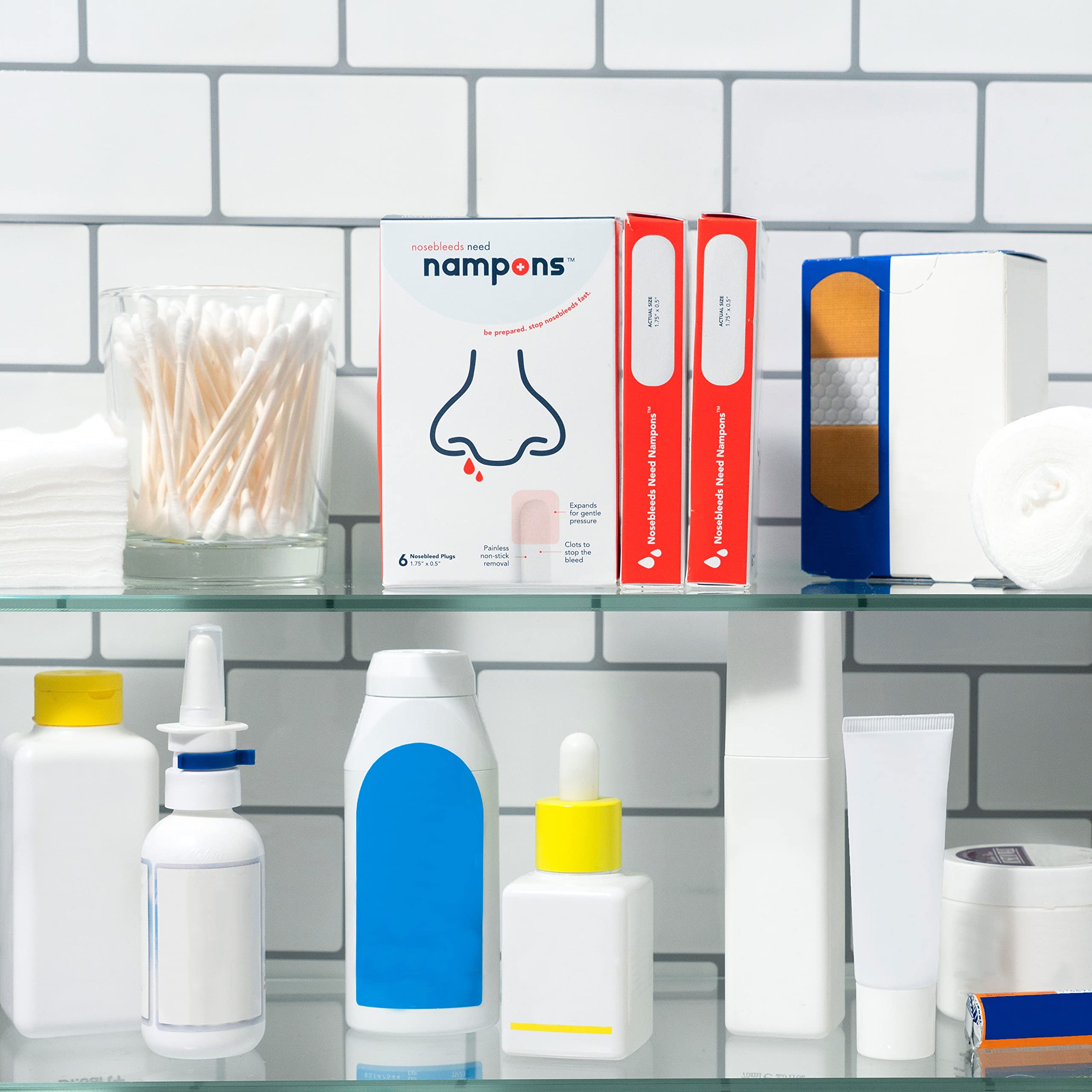 Trousse Nampons portable prête pour les situations d’urgence.