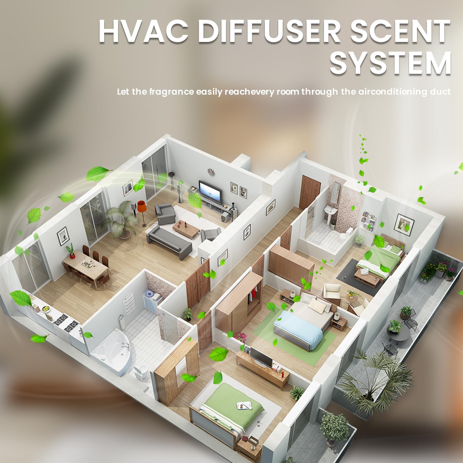 NAMSTE diffuseur HVAC 800ml diffusion-cvc – parfum homogène dans tout l’espace.