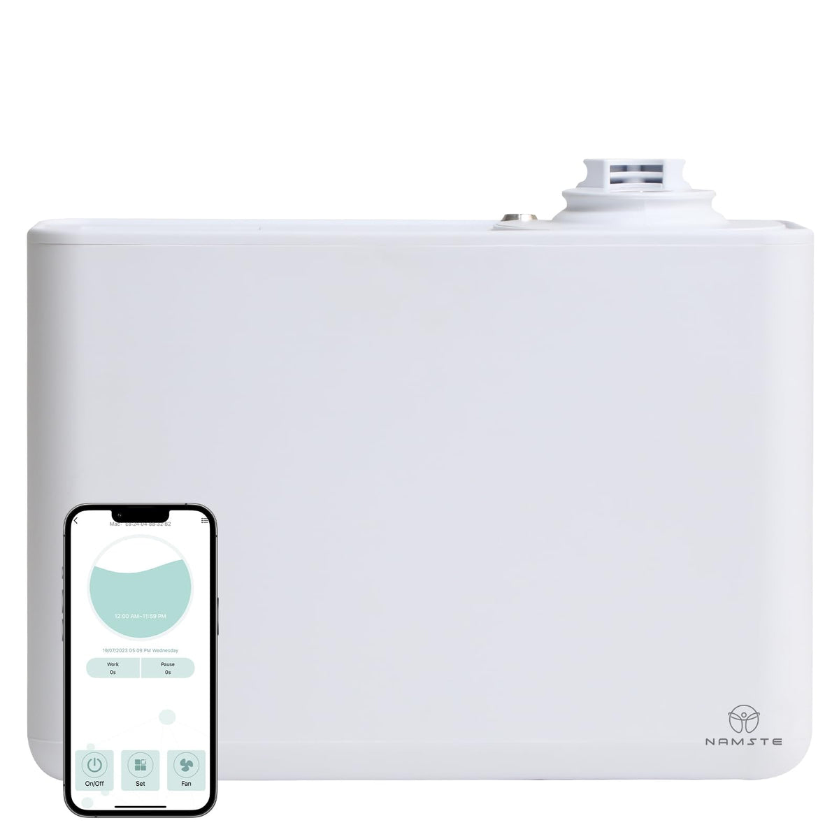 NAMSTE diffuseur HVAC 800ml vue d’ensemble pour une atmosphère luxueuse et durable.
