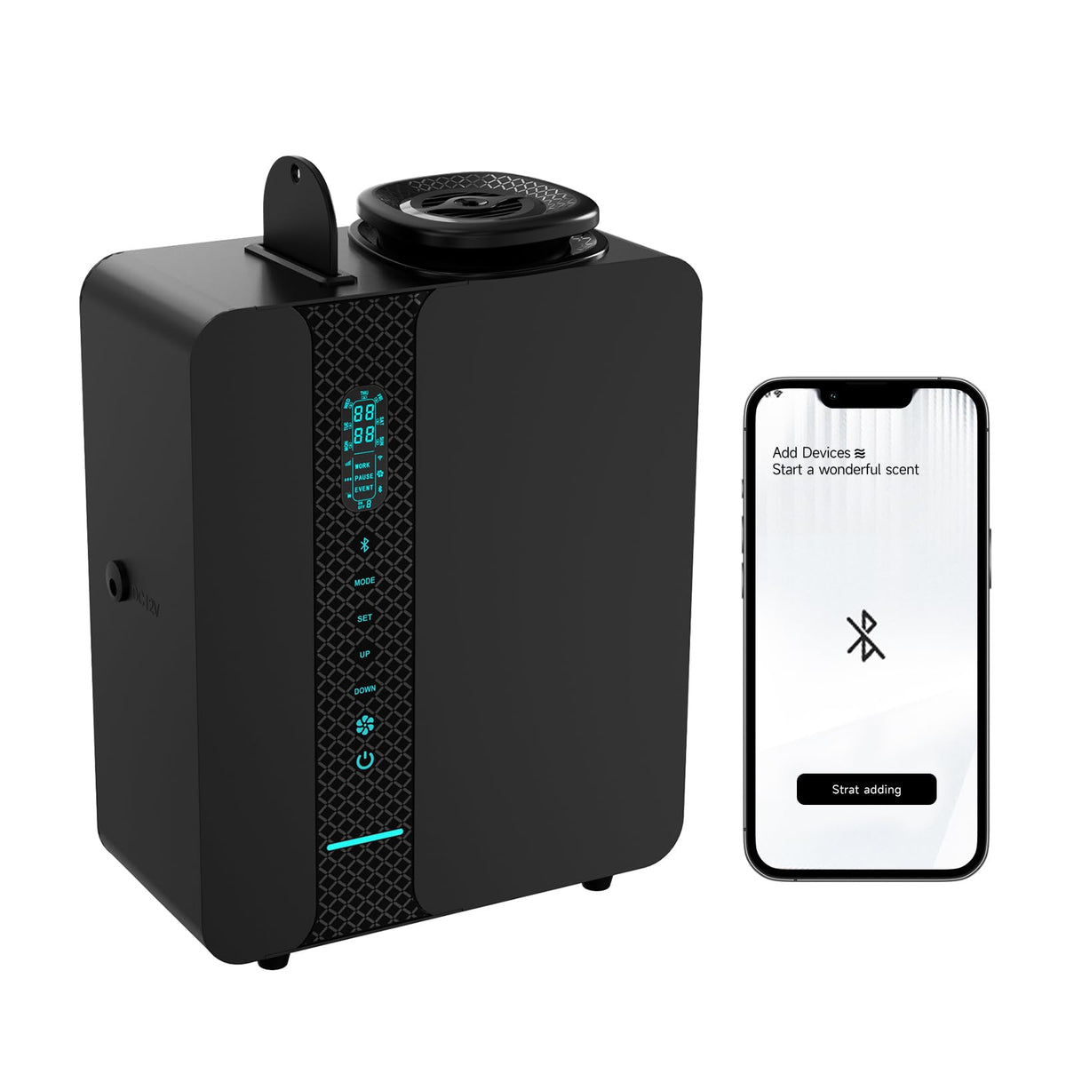 Namste diffuseur pour maison avec écran LCD, contrôle tactile et diffusion précise.