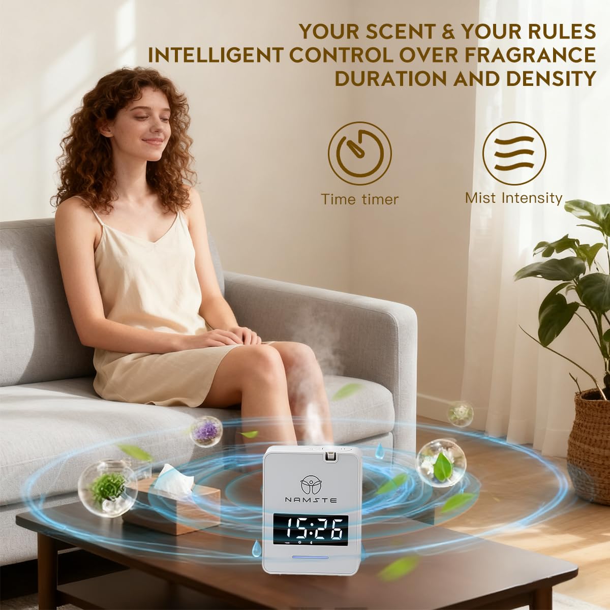 Module système-CVC Namste se fixe au mur pour parfumer de grands espaces.