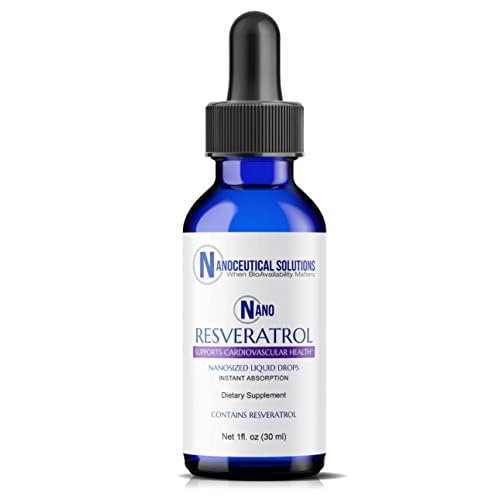 Flacon Nanoceutical Solutions Nano Resveratrol, absorption rapide par voie sublinguale.