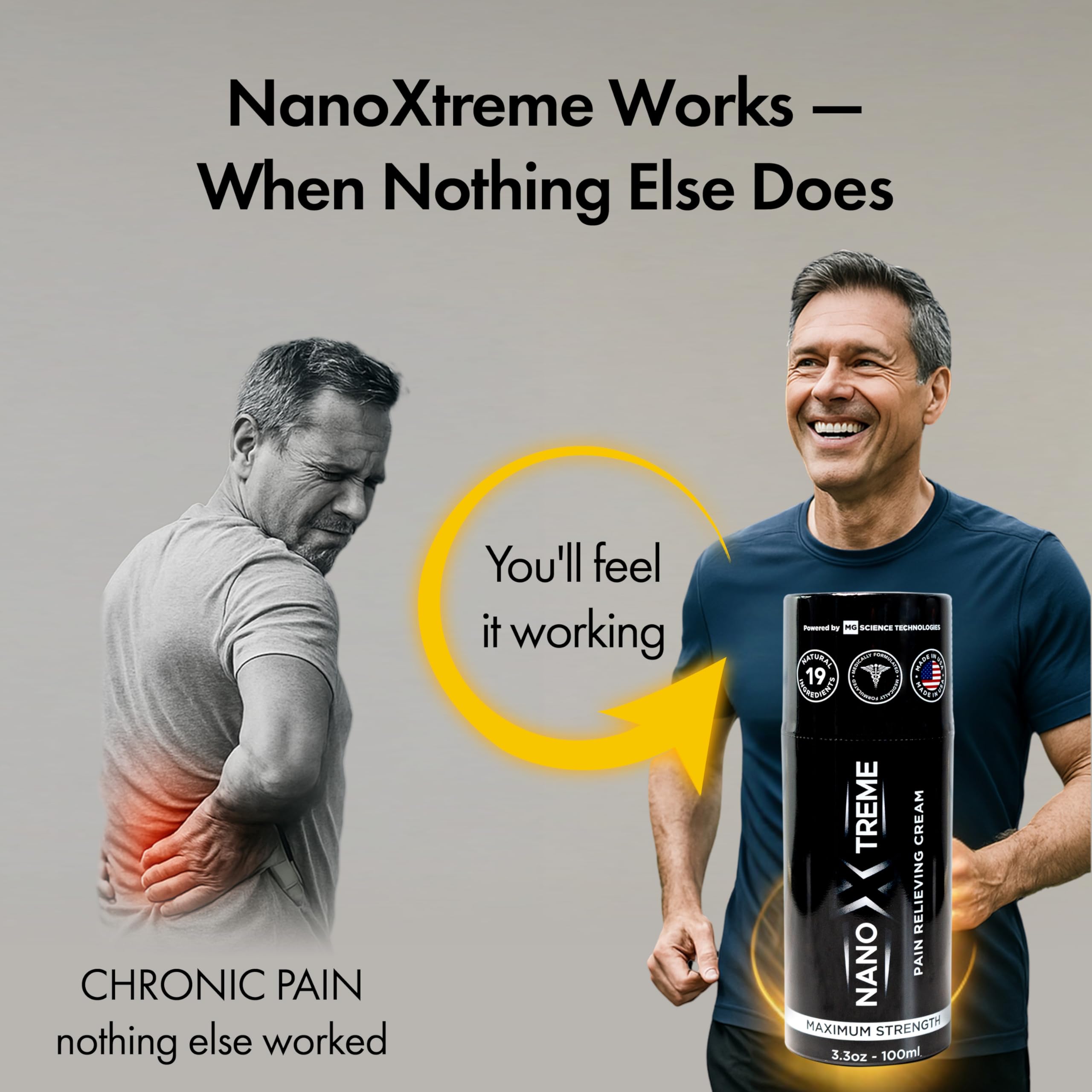 NANOXTREME Crème, pompe pratique pour une application facile.