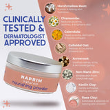 Naprim Naturals Poudre Nourrissante — zone affectée, apaisement précis des irritations