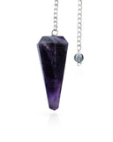NARIBABU pendule cristal améthyste : outil de divination pour méditation guidée.