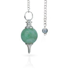Pendule Naribabu en aventurine verte, outil de radiesthésie pour explorer les énergies.