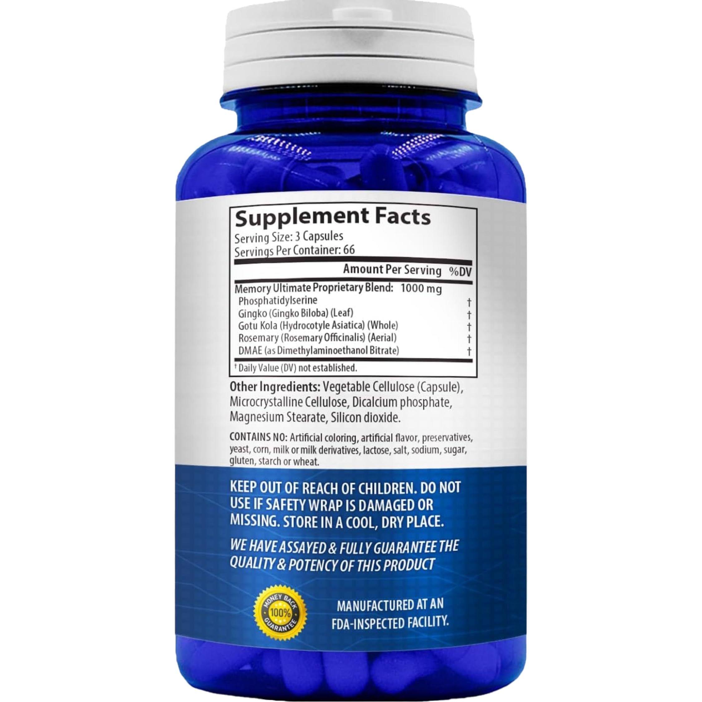 NasaBeahava dmae-rosmarin: capsules sur fond clair, possible soutien mental quotidien.