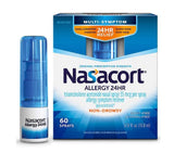Nasacort spray nasal, boîte pack 4, pratique pour usage domestique et en déplacement