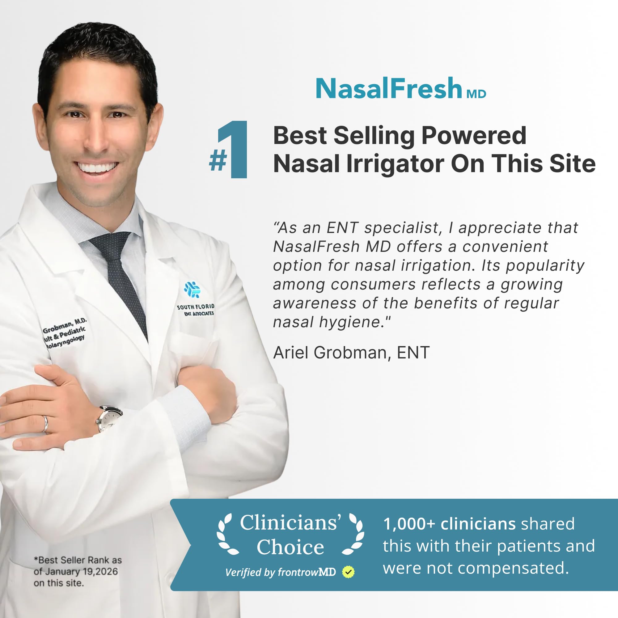 NASALFRESH MD – aspiration nasale intégrée pour décongestion et confort.