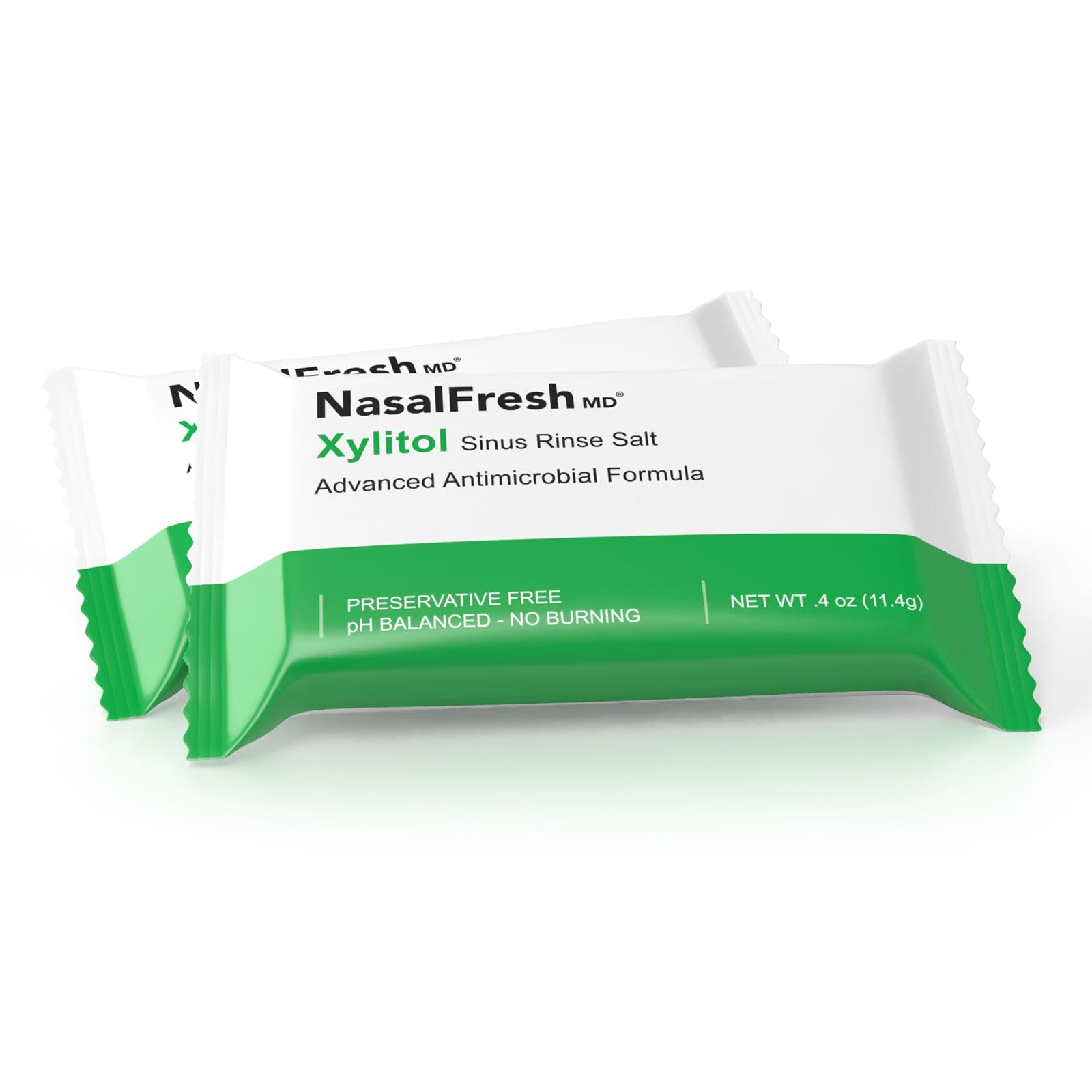 Sachet individuel NASALF Fresh MD se dissolvant rapidement dans l'eau.