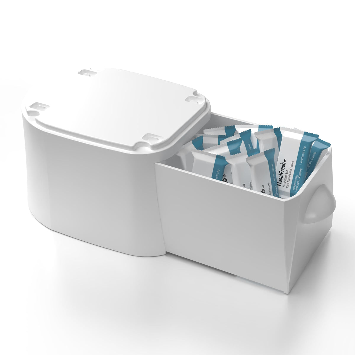 NASALFRESH MD: tiroir-stockage pour organiser les sachets et accessoires.