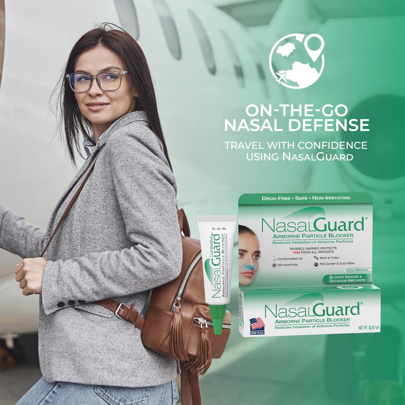 NasalGuard Gel : format portable pour voyager sans encombre.