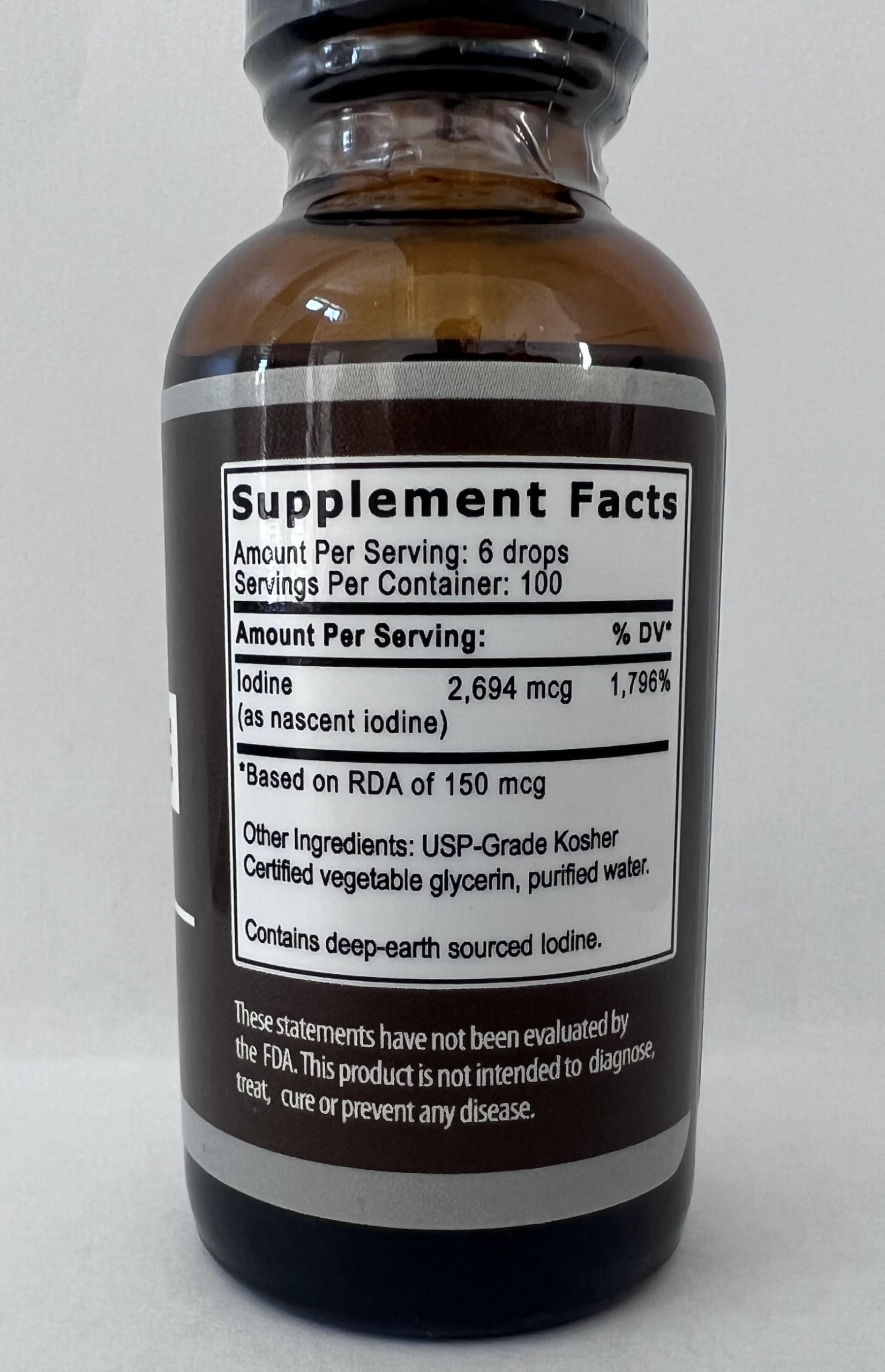 Nascent Iodine emballage et routine quotidienne