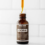 Nascent Iodine étiquette démontrant fabrication USA et GMP