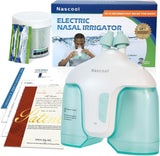Nascool système d'irrigation nasale avec buse 360° pour une couverture complète.