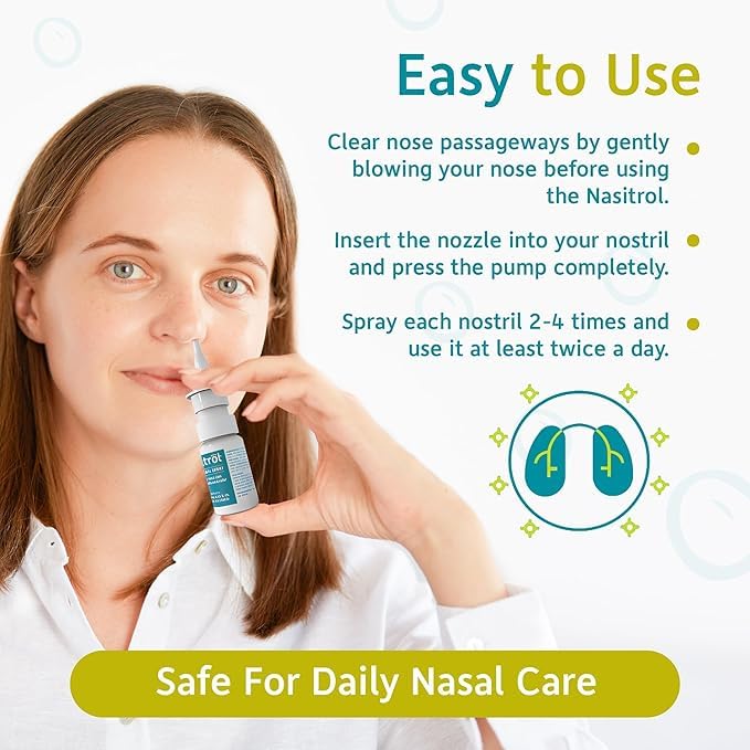 Nasitrol formule naturelle pulvérisateur nasal pour confort quotidien
