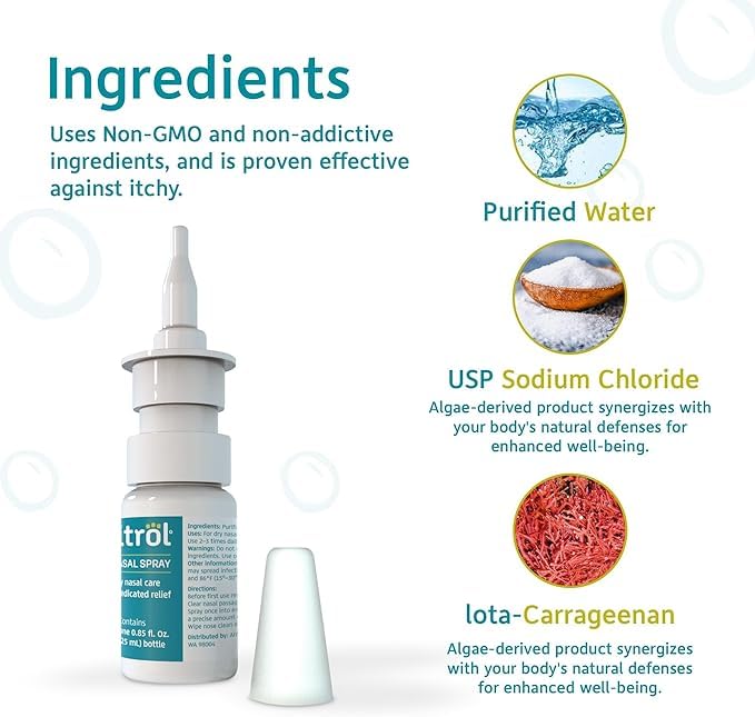 Nasitrol paquet deux bouteilles pulvérisateur nasal pratique