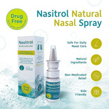Nasitrol pompe pulvérisateur nasal pour décongestion naturelle