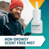 Nasonex confort respiratoire, respiration plus libre pendant les allergies.