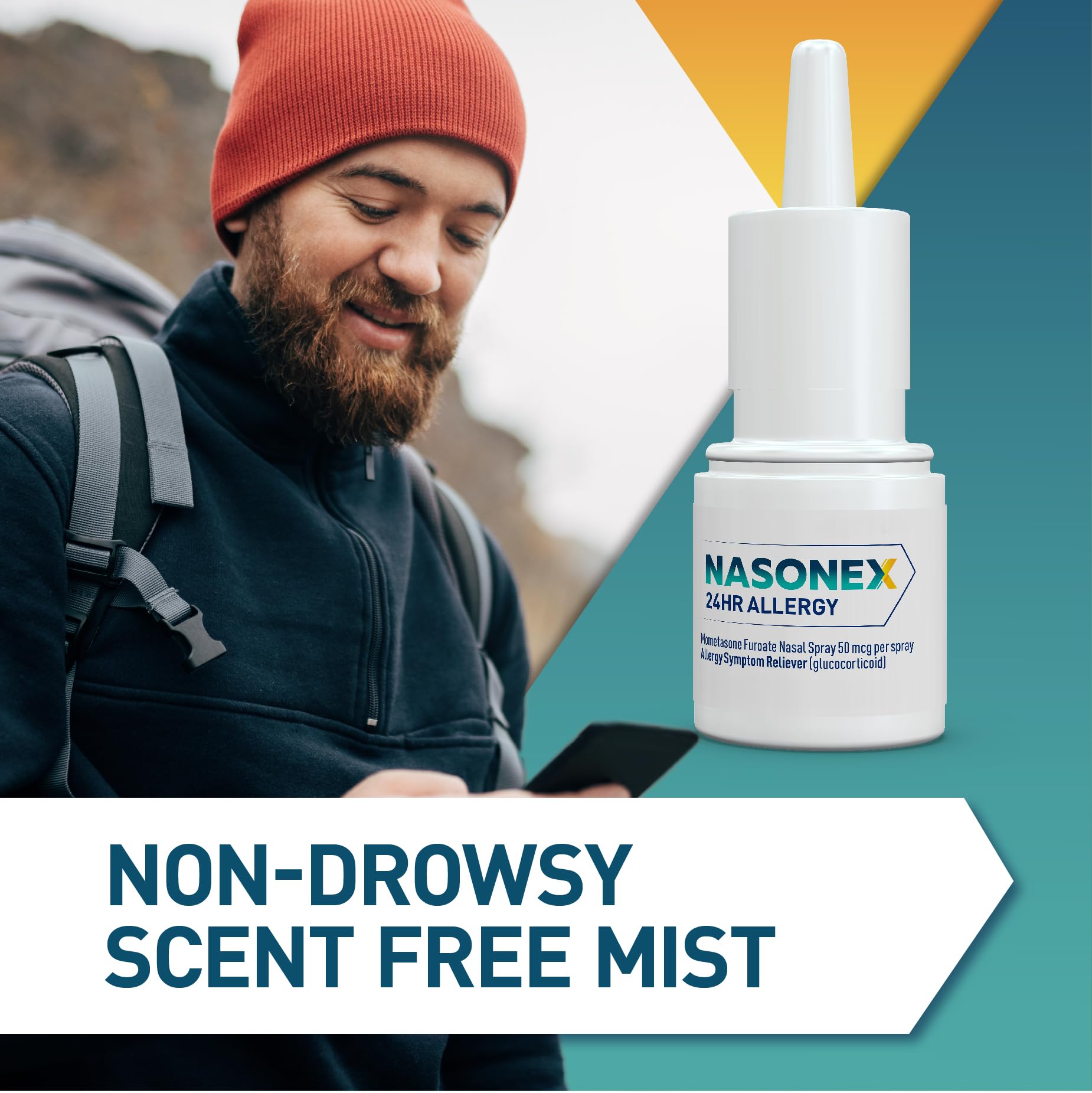 Nasonex lot de 2 sprays nasaux pour deux usages quotidiens.