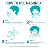 Nasonex scène utilisation, application simple sans effort.
